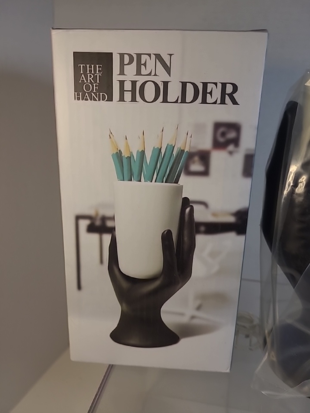 Black Pen Holder - Sleek Desk Organizer